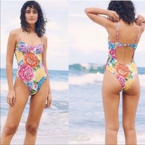 Farm rio bikini small  -  NWT rainbow chita one piece